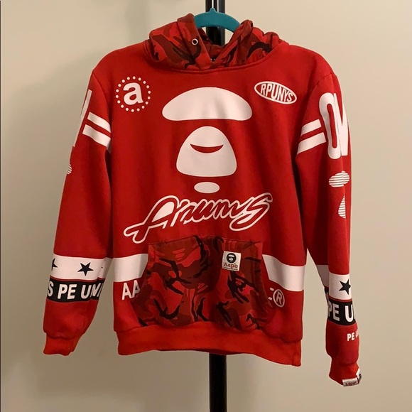 Aape Other - Bape Aape Over the Head Hoodie Size M